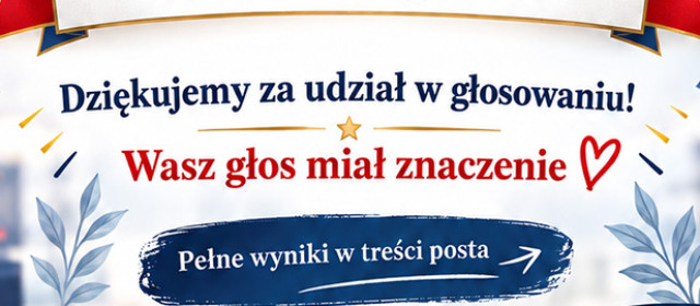 WYNIKI WYBORÓW DO SAMORZĄDU UCZNIOWSKIEGO 2026 – DZIĘKUJEMY!